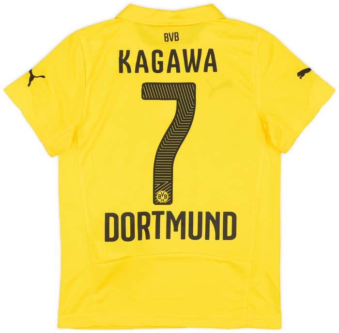 2014-15 Dortmund CL Home Shirt Kagawa #7 (S.Boys)