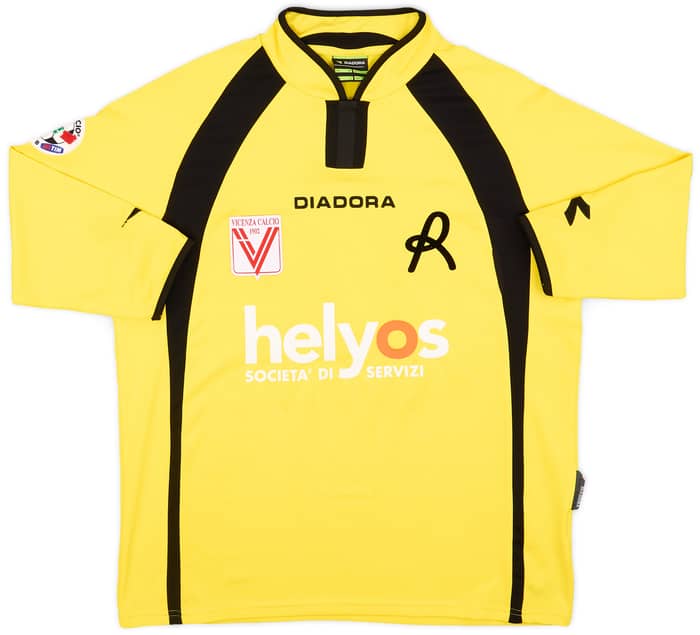 2008-09 Vicenza Match Issue GK Shirt Fortin #14