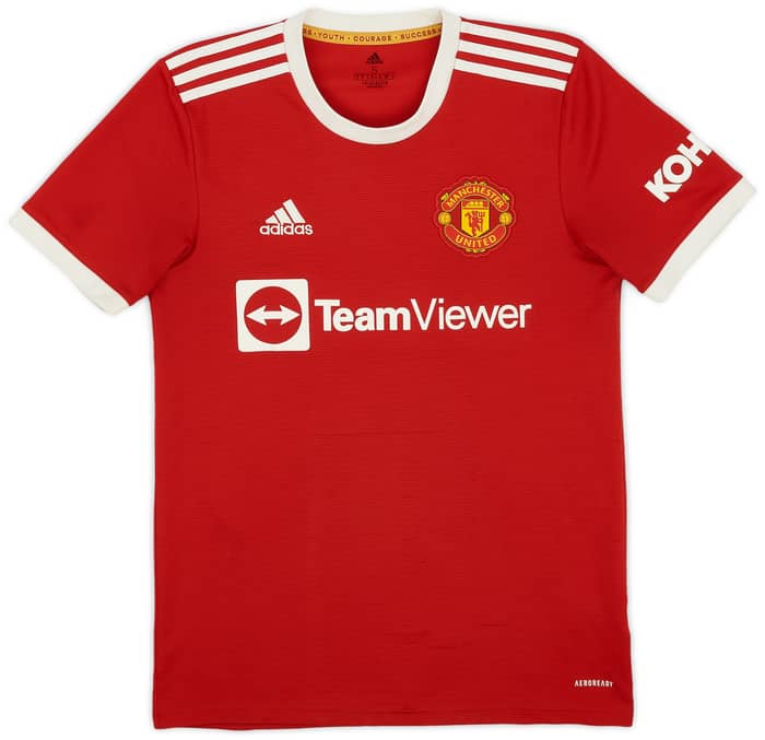 2021-22 Manchester United Home Shirt B.Fernandes #18 - 5/10 - (S)