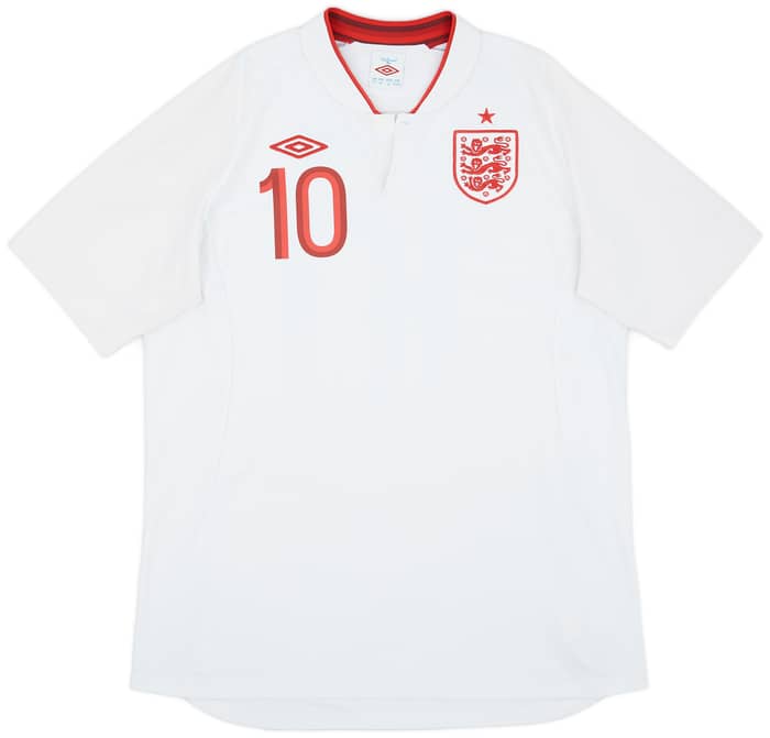 2012-13 England Home Shirt Rooney #10 - 9/10 - (L)