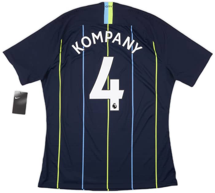2018-19 Manchester City Player Issue Away Shirt Kompany #4 (XL)
