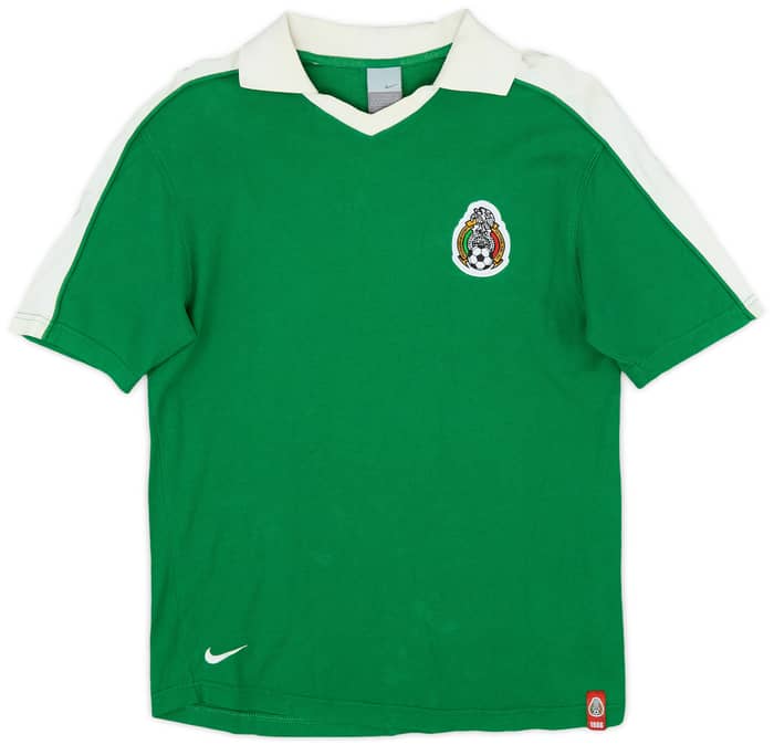 2005-06 Mexico Nike Retro Polo Shirt Mexico #9 - 6/10 - (M)