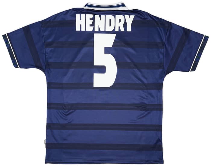 1998-00 Scotland Home Shirt Hendry #5