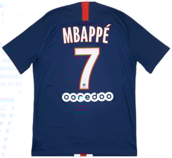 2019-20 Paris Saint-Germain Authentic Home Shirt Mbappe #7 - 10/10 - (M)