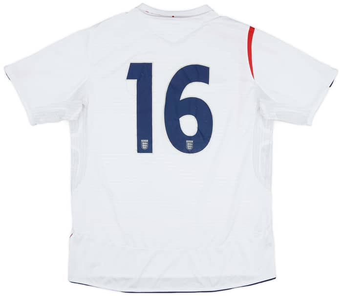 2005-07 England Home Shirt #16 - 6/10 - (XL)