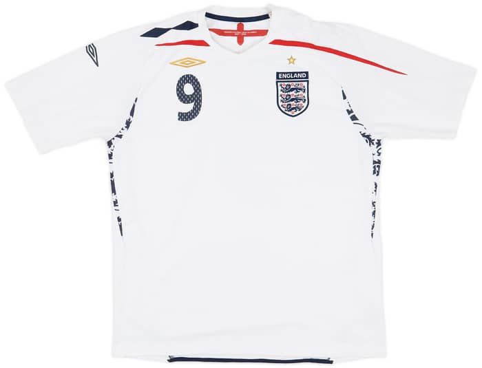 2007-09 England Home Shirt Rooney #9 - 6/10 - (XL)