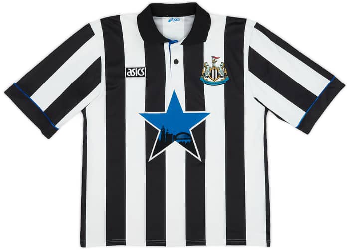 1993-95 Newcastle Home Shirt Cole #9 - 8/10 - (L)