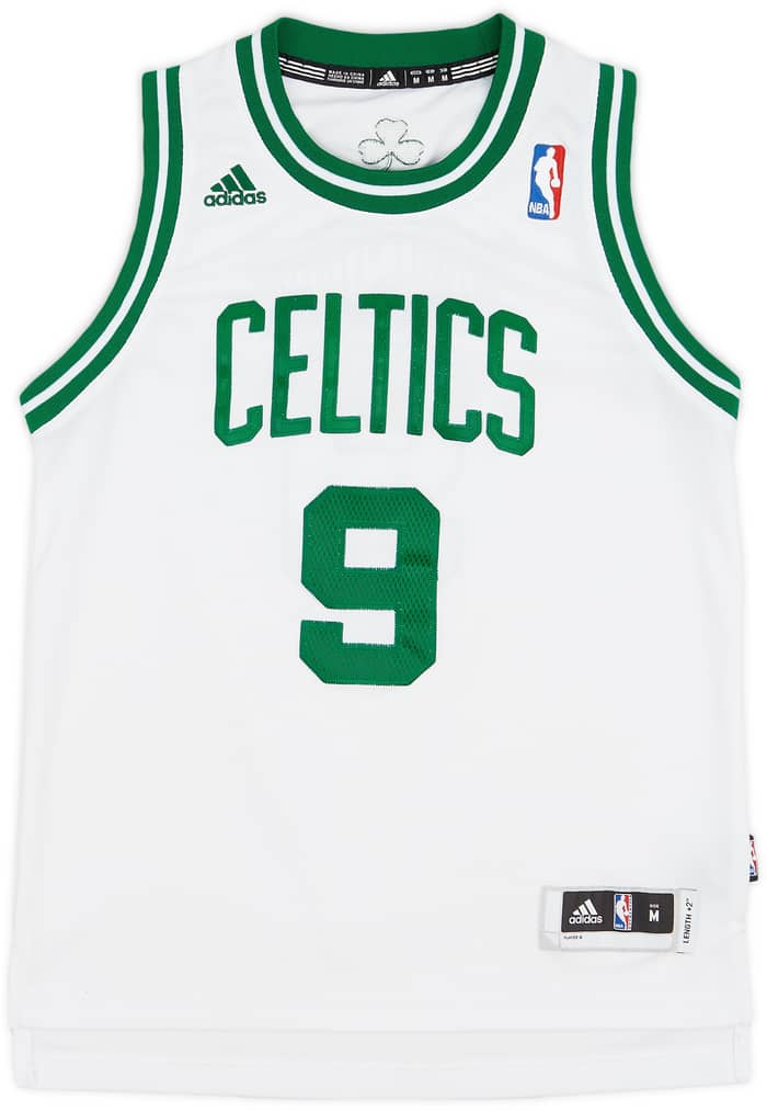 2010-14 Boston Celtics Rondo #9 adidas Swingman Home Jersey - 8/10 - (M.Boys)
