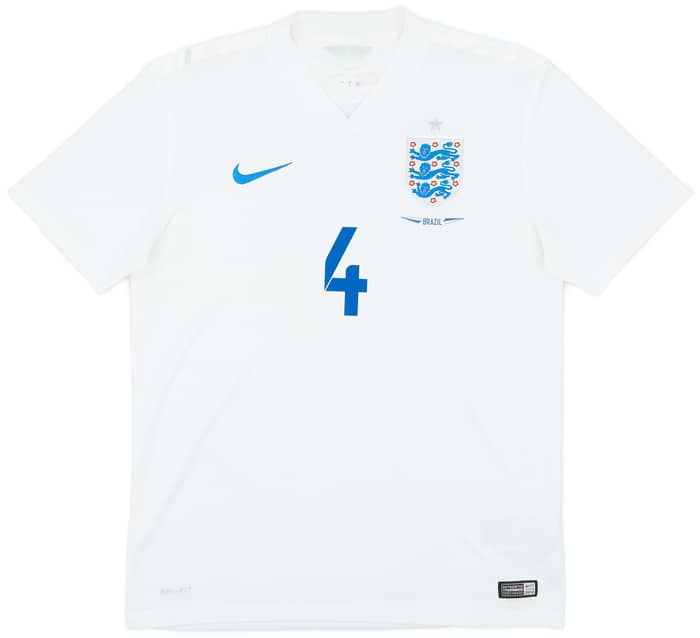 2014-15 England Home Shirt Gerrard #4 - 8/10 - (M)