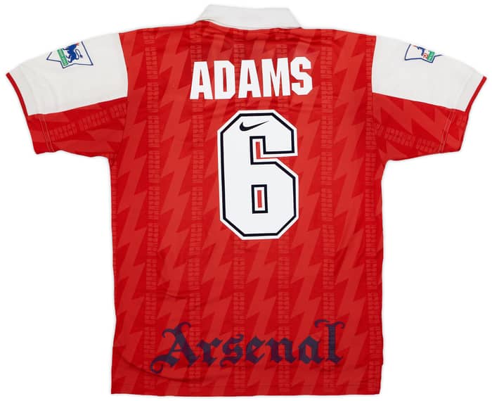 1994-96 Arsenal Home Shirt Adams #6 - 7/10 - (M)