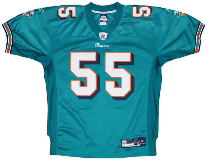 2007 Miami Dolphins Porter #55 Reebok Authentic Home Jersey - 8/10 - (S)