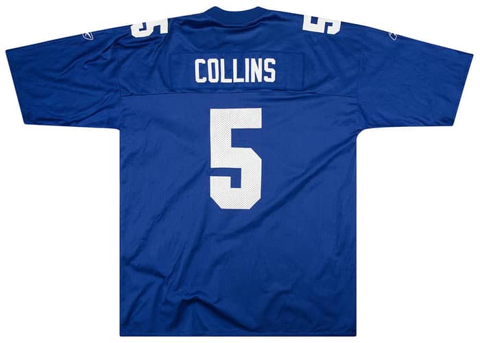 2001 New York Giants Collins #5 Reebok Jersey (Home) XXL