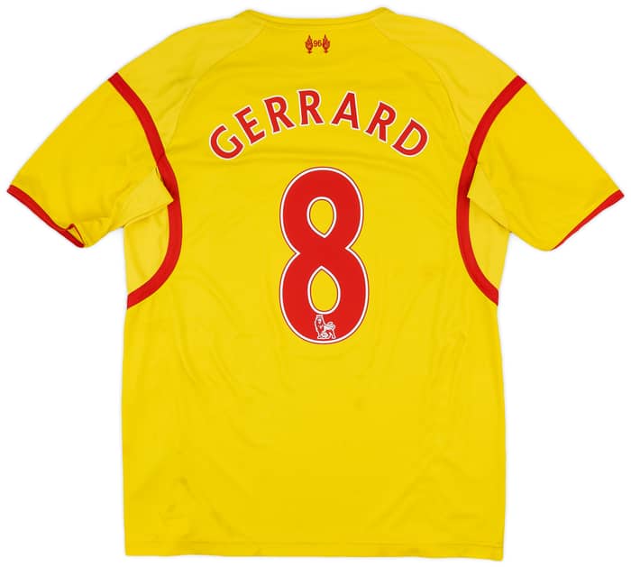 2014-15 Liverpool Away Shirt Gerrard #8 - 6/10 - (M)