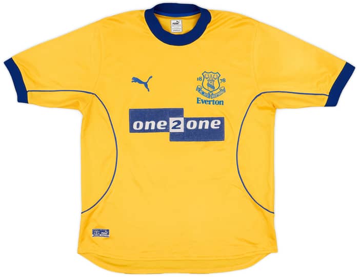 2000-01 Everton Away Shirt Gascoigne #18 - 7/10 - (M)