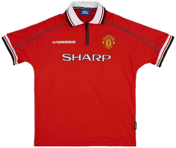 1998-00 Manchester United Home Shirt Keane #16 - 9/10 - (XL)