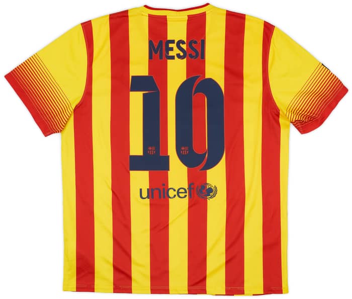 2013-15 Barcelona Away Shirt Messi #10 - 5/10 - (XL)