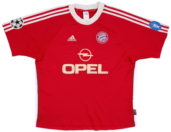 2000-01 Bayern Munich Signed CL Home Shirt Elber #9 - 6/10 - (L)