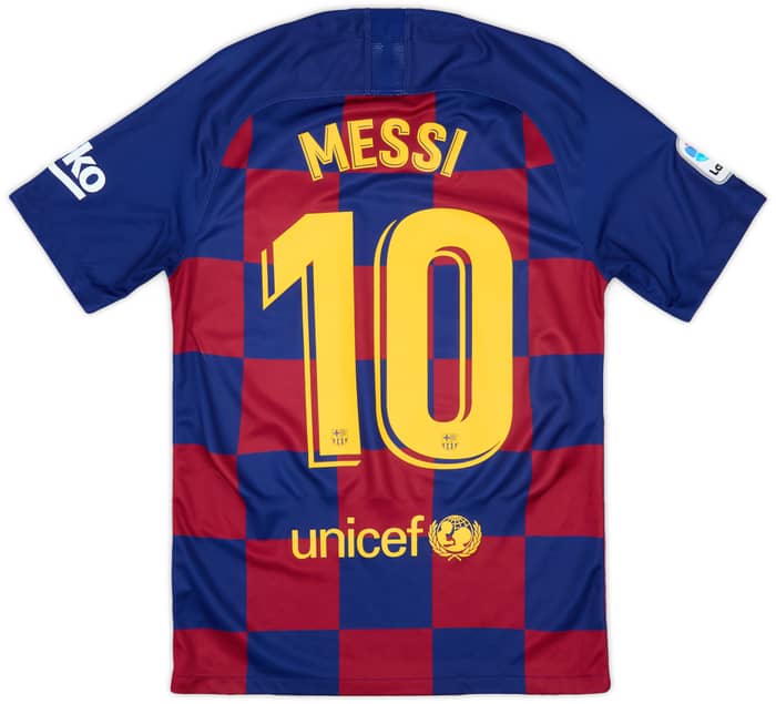 2019-20 Barcelona Home Shirt Messi #10 - 9/10 - (S)