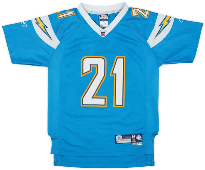2007 San Diego Chargers Tomlinson #21 Reebok Premier Alternate Jersey - 8/10 - (M.Boys)