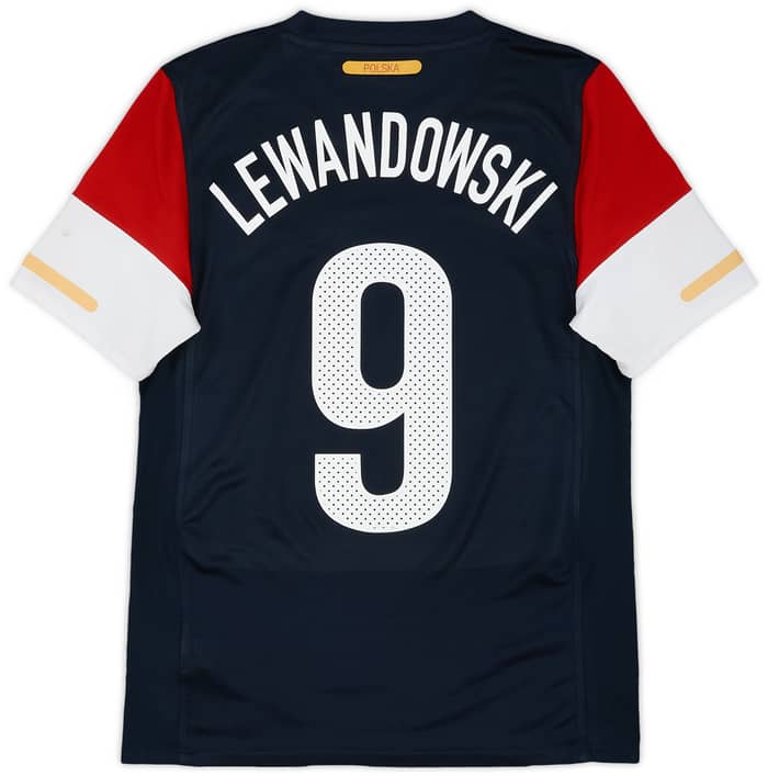 2010-12 Poland Away Shirt Lewandowski #9 - 8/10 - (S)