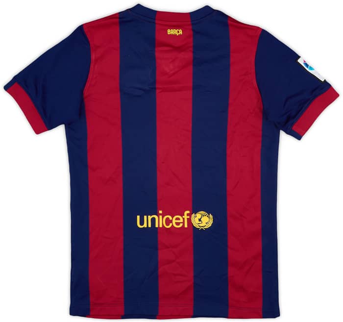 2014-15 Barcelona Home Shirt - 9/10 - (L.Boys)