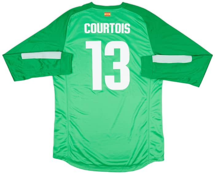 2013-14 Atletico Madrid Player Issue GK Shirt Courtois #13 - 10/10 - (XL)