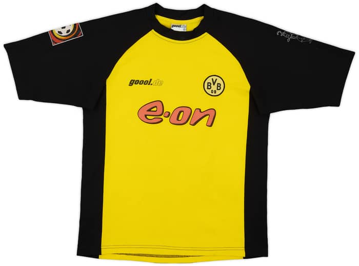 2001-02 Borussia Dortmund Home Shirt Ricken #18 - 6/10 - (L.Boys)