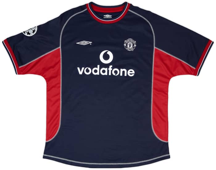 2000-01 Manchester United Match Issue Champions League Third Shirt May #4