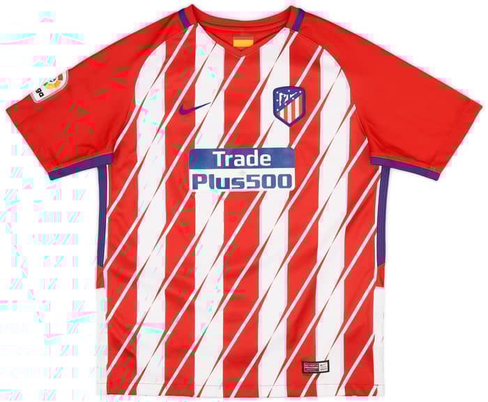 2017-18 Atletico Madrid Home Shirt Griezmann #7 - 5/10 - (XL.Boys)