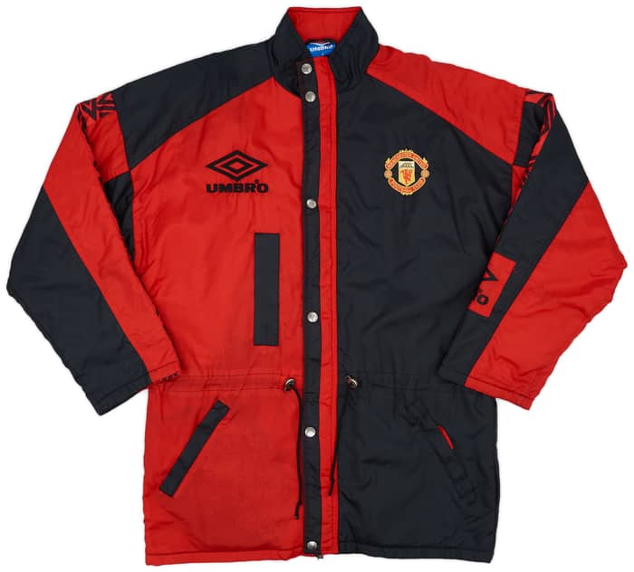1995-97 Manchester United Umbro Padded Bench Coat - 9/10 - (M)