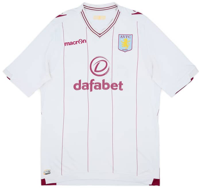 2014-15 Aston Villa Away Shirt - 4/10 - (L)
