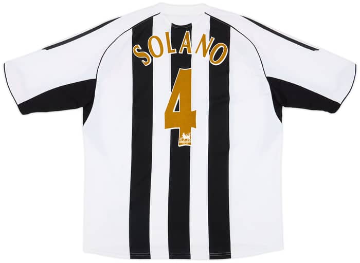 2005-07 Newcastle Home Shirt Solano #4 - 6/10 - (XXL)