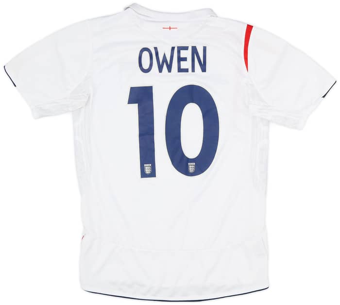 2005-07 England Home Shirt Owen #10 - 7/10 - (S)