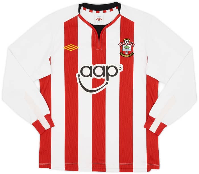 2011-12 Southampton Home L/S Shirt Fonte #6 - 7/10 - (S)