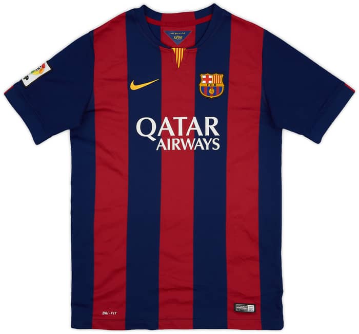 2014-15 Barcelona Home Shirt - 9/10 - (XL.Boys)