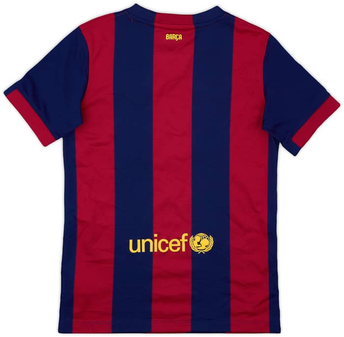 2014-15 Barcelona Home Shirt - 9/10 - (M.Boys)