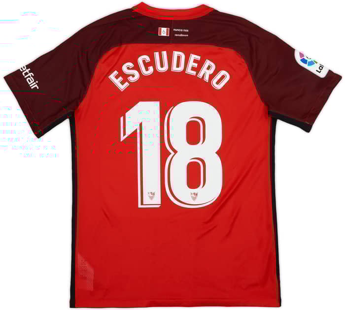 2018-19 Sevilla Away Shirt Escudero #18 - 7/10 - (L)
