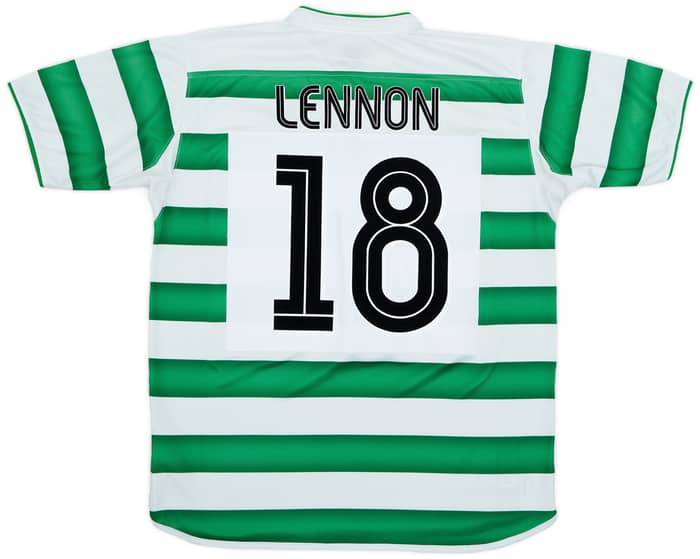 2003-04 Celtic Home Shirt Lennon #18 - 8/10 - (L)