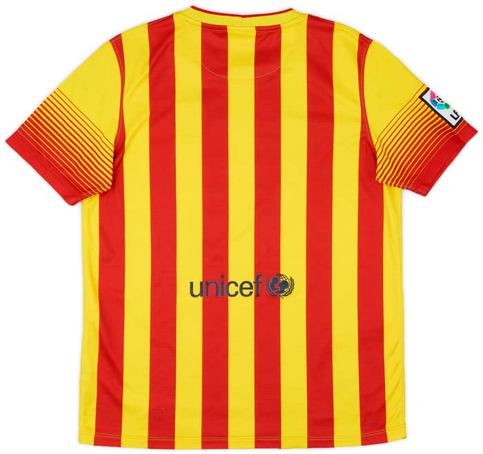 2013-15 Barcelona Away Shirt - 8/10 - (XL.Boys)