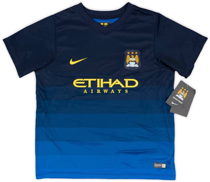 2014-15 Manchester City Away Shirt & Shorts (S.Boys)
