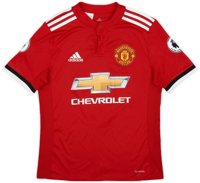 2017-18 Manchester United Home Shirt Lukaku #9 - 7/10 - (L.Boys)