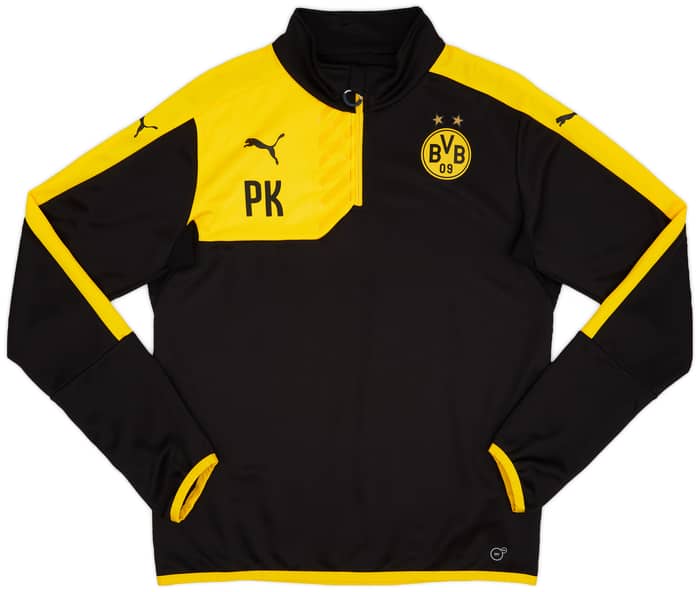 2015-16 Borussia Dortmund Staff Issue 1/4 Zip Training Top # - As New