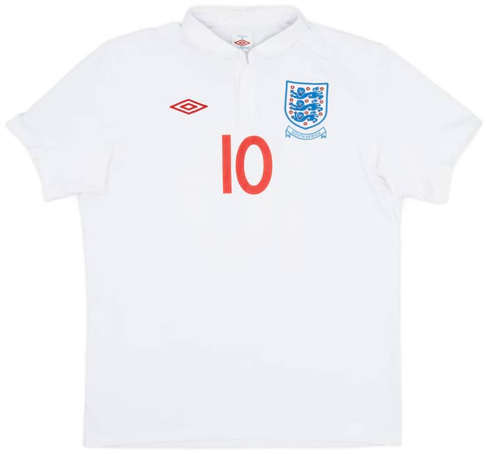 2009-10 England 'South Africa' Home Shirt Rooney #10 - 9/10 - (L)