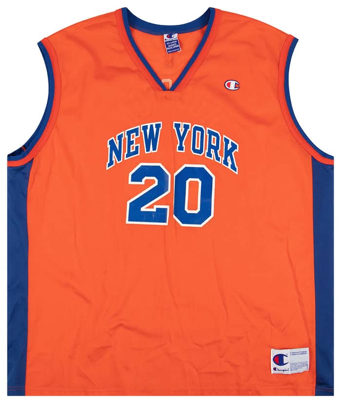 2001-02 New York Knicks Houston #20 Champion Jersey (Alternate) XXL