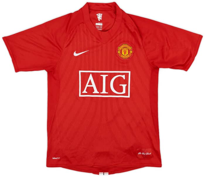 2007-09 Manchester United Home Shirt Berbatov #9 - 9/10 - (S)