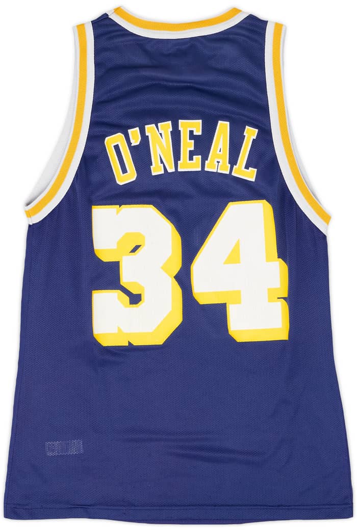 1996-99 LA Lakers O'Neal #34 Champion Away Jersey - 5/10 - (M)