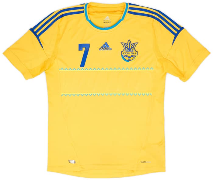 2011-13 Ukraine Home Shirt Shevchenko #7 - 6/10 - (M)