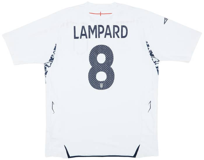 2007-09 England Home Shirt Lampard #8 - 6/10 - (L)