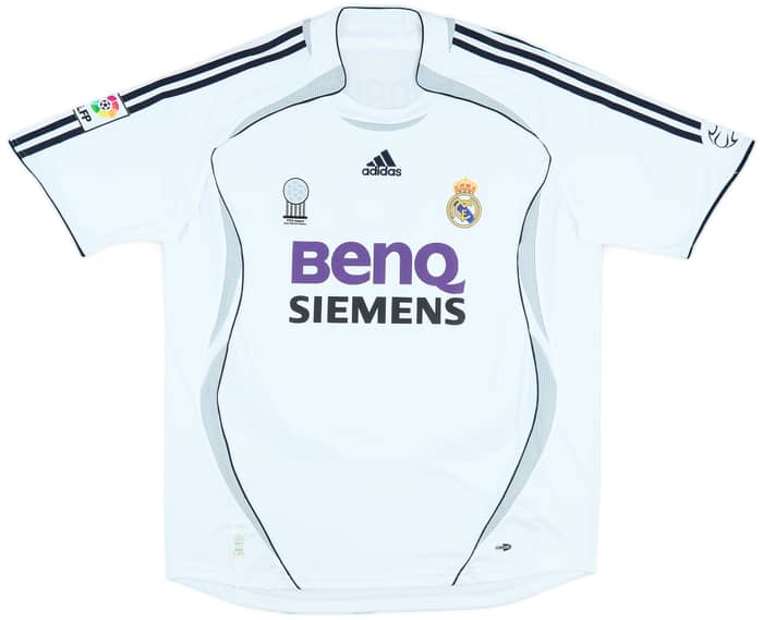 2006-07 Real Madrid Home Shirt Ronaldo #9 - 8/10 - (XL)
