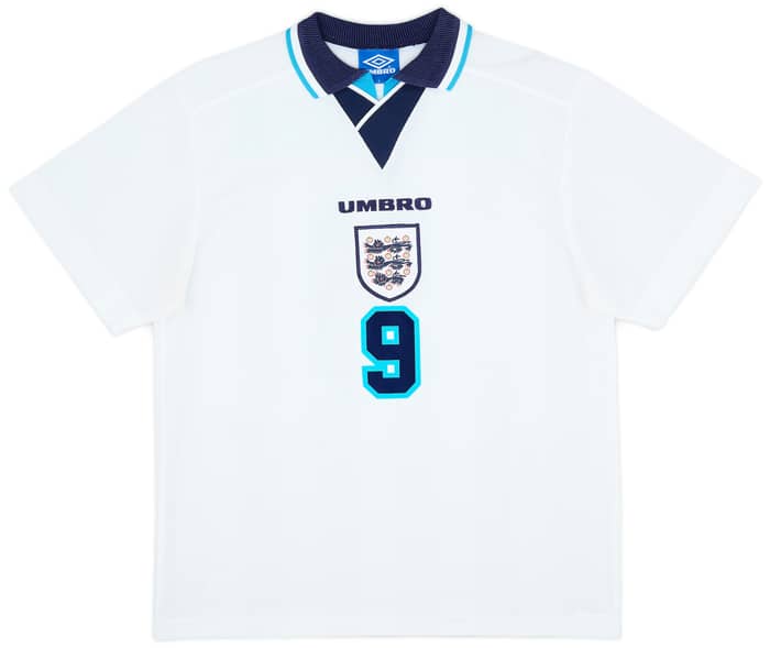 1995-97 England Home Shirt Shearer #9 - 8/10 - (L)